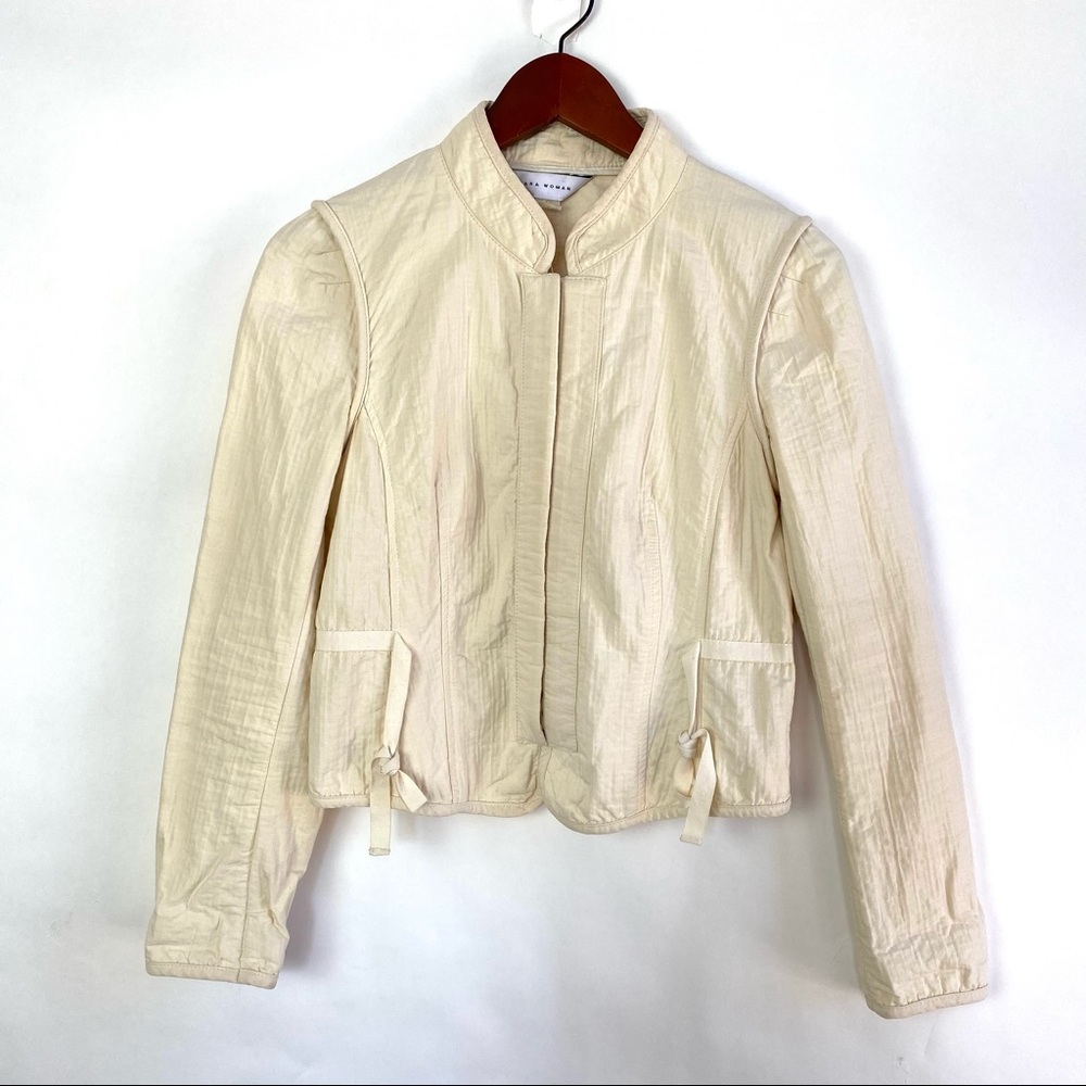 Zara Woman Cream Lightweight Jacket M
